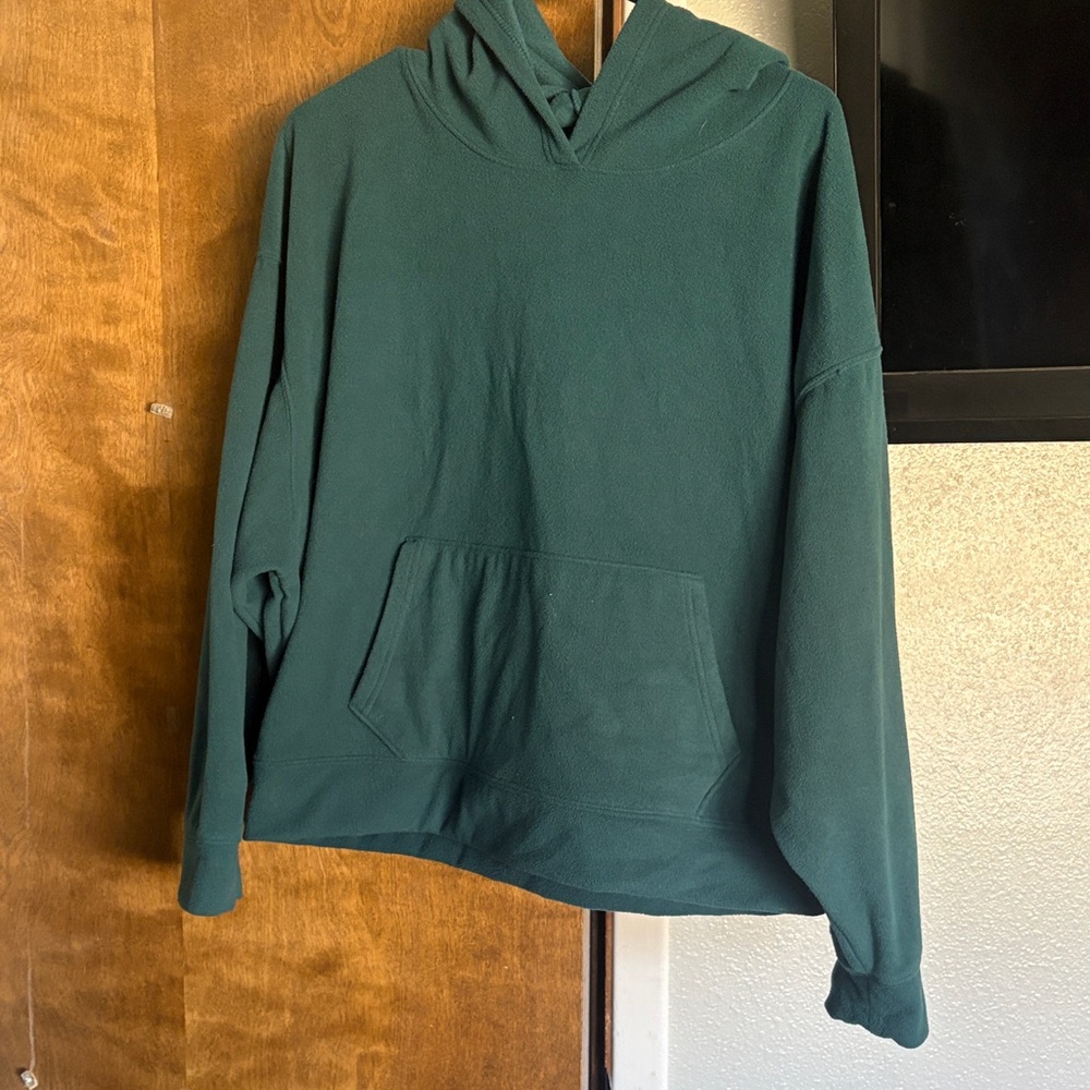 PINK Victoria's Secret Woman's Dark Green Crewneck Hoodie
